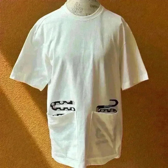 Customellow X HyangMok Baik Short Sleeve Snake Shirt Small New Without Tags! - Picture 1 of 11
